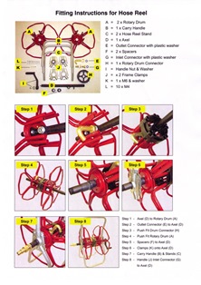 Hose Reel Metal Free Standing NOT built up