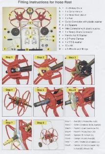 Hose Reel Metal With Wheels NOT built