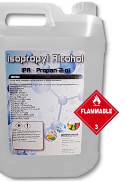 Liquid Isopropanol 5L Reduces Freezing in Pure Water Tanks