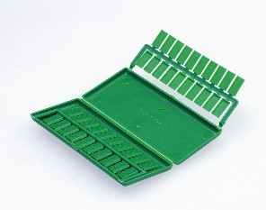 Channel and Rubber Clip plastic green Unger 