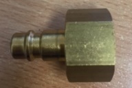 26 Series HP male plug male 1/2" thread - brass waterfed accessories