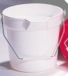 Bucket Small round red bucket with pour lip
