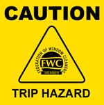 Sticker Caution Trip Hazard